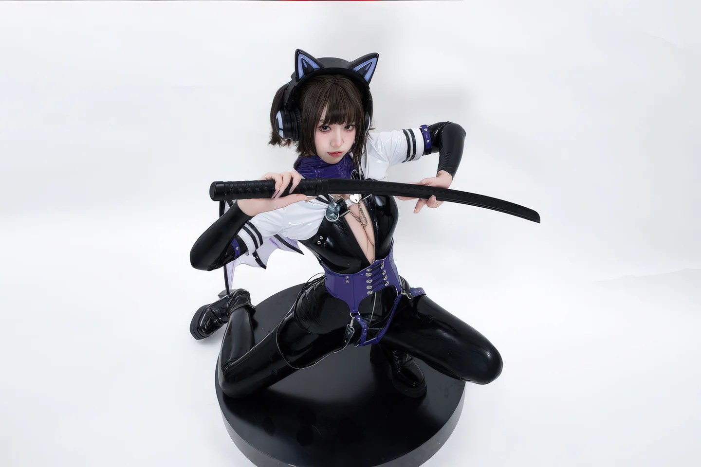 柒柒要乖哦 - No.066 白棚胶衣 [78P-231MB] tg@simisebaisi 【丝足阁】014.webp